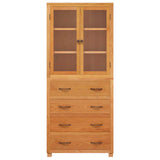 Storage Furniture Set with Drawer 2 pcs Natural 80 x35 x 185 cm 3328629