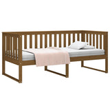 Day Bed without Mattress Honey Brown 100x200 cm Solid Wood Pine 820889