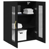 Wall Cabinet Black Oak 69.5 x 34 x 90 cm Engineered Wood 862164