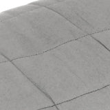 ZNTS Weighted Blanket Grey 150x200 cm 11 kg Fabric 350721