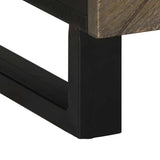 Coffee Table Black 100x54x40 cm Solid Wood Mango 4017696