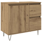 Sink Cabinet Artisan Oak 65x33x60 cm Engineered Wood 857227