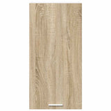 Hanging Cabinet with Door Sonoma Oak and White 40 x 31 x 80 cm 884260