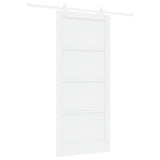 Sliding Door 93 x 211 cm Engineered Wood White 3450160