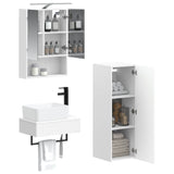 Bathroom Cabinet Set 4 pcs White 50 x 14.5 x 70 cm 3407391