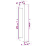 Cabinet Handles 20 pcs Silver 128 mm Stainless Steel 3203637