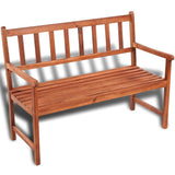 Garden Bench Light Brown Acacia hardwood Medium Durable 41448