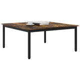 Coffee Table Smoke Oak 100 x 100 x 45 cm Engineered Wood 892586