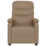 Recliner Chair Cappuccino Faux Leather 342692