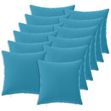 Cushion with Pillow HEERLEN 12 pcs Light Blue Polyester 926661