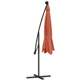 Cantilever Garden Parasol Terracotta Polyester, Steel Large 313781