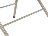 4pcs Elegant Foldable Iron & PVC Chairs for Convention & Exhibition Light Brown 07394569