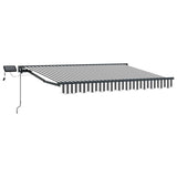 Anthracite and White 3.5 x 2.5 m Polyester with PU coating 3420826