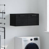 Wall Cabinet Black oak 80 x 36.5 x 35 cm Engineered wood 879560
