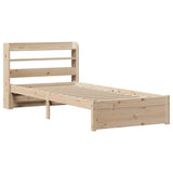 Bed Frame with Headboard without Mattress 75x190 cm 3306720