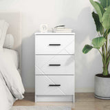 Bedside Cabinet with Drawer High gloss white 38 x 38 x 66 cm 883378