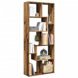Room Divider Bookcase Old Wood 67x25x161.5 cm Engineered Wood 858082