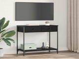 Console Table Black Oak 75 x 34.5 x 75 cm Engineered Wood 882250