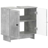 Bathroom Sink Cabinet EDE Concrete Grey 59.5 x 31.5x 59 cm 895908