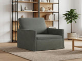 Armchair Dark Grey 70 x 81 x 82 cm Corduroy Fabric 42041035