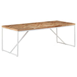 ZNTS Dining Table 200x90x76 cm Solid Acacia and Mango Wood 323553