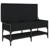 Shoe Bench Black 102x42x45 cm Engineered Wood 835197