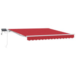 Retractable Awning with Manual Red 300 x 250 cm Fabric 3330142