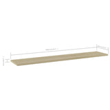 805384 Bookshelf Boards 4 pcs Sonoma Oak 100x20x1,5 cm Engineered Wood