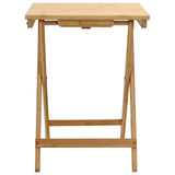 Kitchen Table Folding Manual Natural 40 x 30 x 53.5 cm Bamboo 42028296
