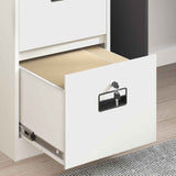 File Cabinet White 44 x 50 x 74.5 cm Cold-Rolled Steel 891597