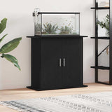 Aquarium Stand Black Oak 81x36x73 cm Engineered Wood 862152