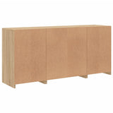 Sideboard with LED Lights Sonoma Oak 142.5x37x67 cm 3209088
