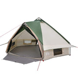 Teepee Tent 6-Person Green and White 431 x 366 x 185 cm 42004071