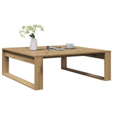 Coffee Table Artisan Oak 100x100x35 cm Engineered Wood 856691