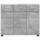 Sideboard with Shelf FLORIN Concrete Grey 88.5 x 30.5 x 73 cm 880314