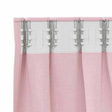 Blackout Curtains with Rings 2 pcs Baby Pink 260 x 140 cm 4107522