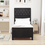 ZNTS Bed Frame Black 80x200 cm Velvet 3344839