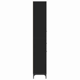 Bathroom Cabinet with Drawer with Door Black 31.5 x 33 x 190 cm 883405