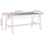 Coffee Table Brown Solid Acacia wood 4106453