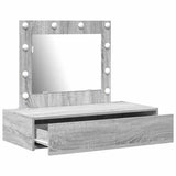 Dressing Table with Drawer Grey 83 x 40 x 70 cm Engineered Wood 865231