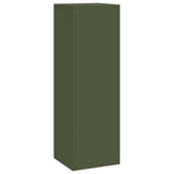 Plant Stand 3 pcs Olive green Steel 865830