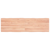 Table Top Light Brown 140x40x cm Live Edge 363962
