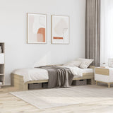 Bed Frame without Mattress Sonoma Oak 90x190 cm Single Engineered Wood 849588