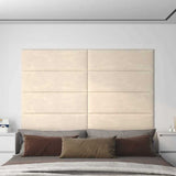 Wall Headboard 12 pcs Cream Velvet 42020548