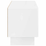 TV Cabinet High Gloss White Engineered Wood 896019