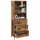 Highboard Old Wood 69.5 x 34 x 180 cm Engineered Wood 3415639