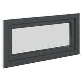 Basement Window RISOR 100 x 50 cm PVC and Glass Anthracite 42047290