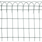Garden Border Fence Powder-coated Iron 10x0.65 m 141073