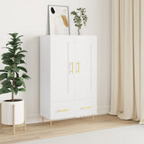 Highboard White 69.5x31x115 cm Engineered Wood 830308