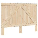 Bed Frame without Mattress with Headboard 140x200 cm Solid Wood 3281552